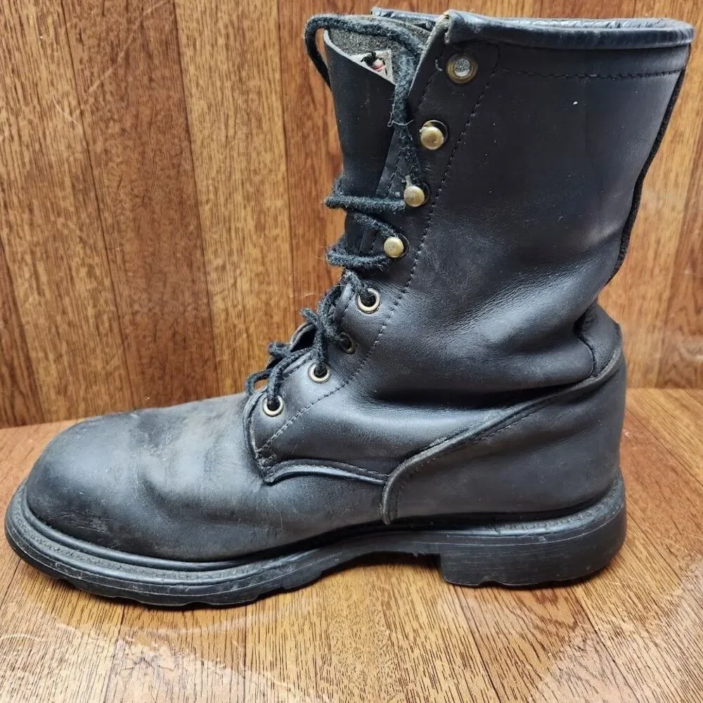 Red Wing Shoes Steel Toe Boots Mens Size 8 ANSI Z41 PT91 F1/75 C/75 PR
